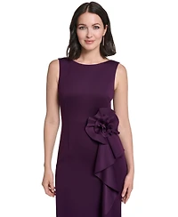 Jessica Howard Women's Sleeveless Cascade Ruffle Dress
