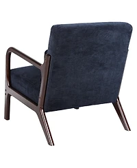 Streamdale Furniture Mid Century Modern Armchair with Solid Wood Frame