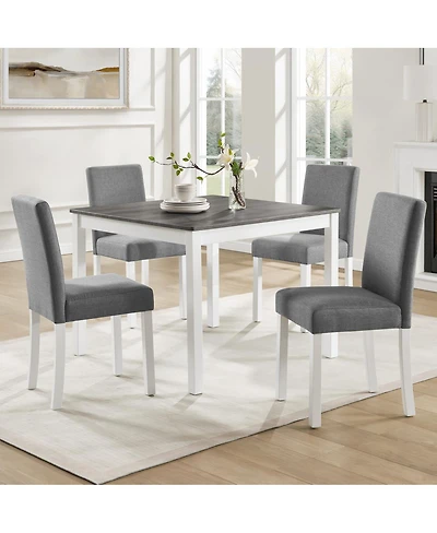 Streamdale Furniture 5 Piece Dining Set with 4 Chairs