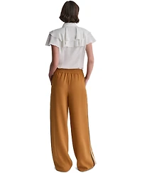 Bcbg Women's Mid-Rise Solid Wide-Leg Track Pants