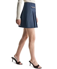 Bcbg Women's Pleated A-Line Mini Skirt