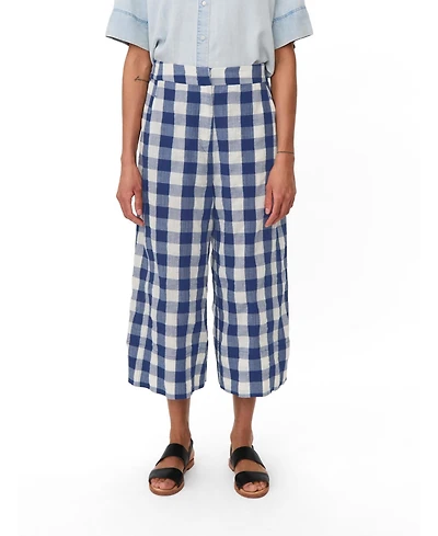 Masai Copenhagen Women's Maportia Gingham Wide-Leg Pants
