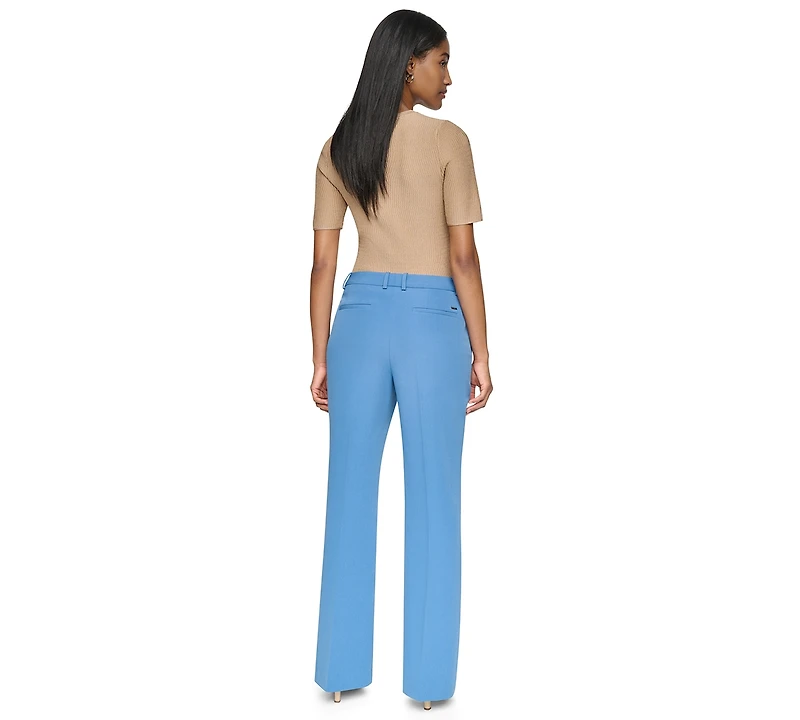 Dkny Women's High-Rise Straight-Leg Full-Length Pants