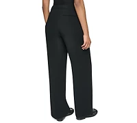 Dkny Women's High-Rise Straight-Leg Full-Length Pants