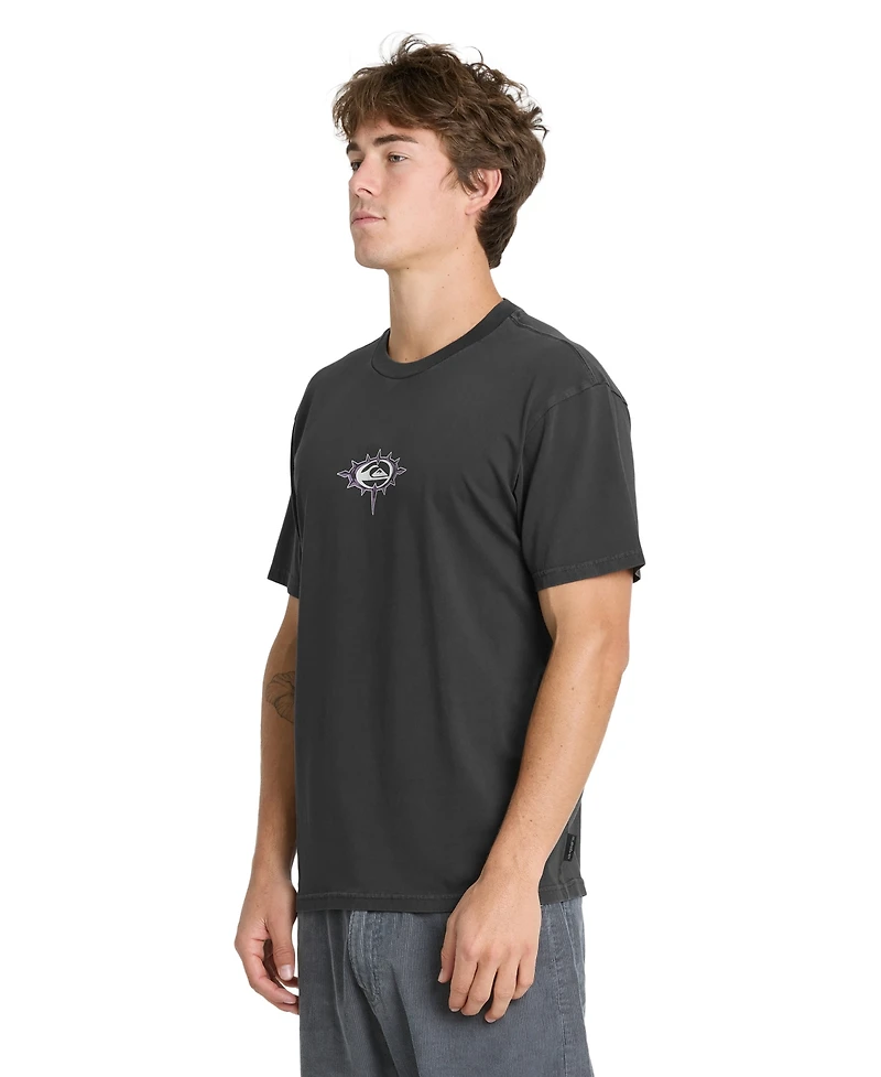 Quiksilver Men's Metal Vision Pigment Dye Crewneck T-Shirt