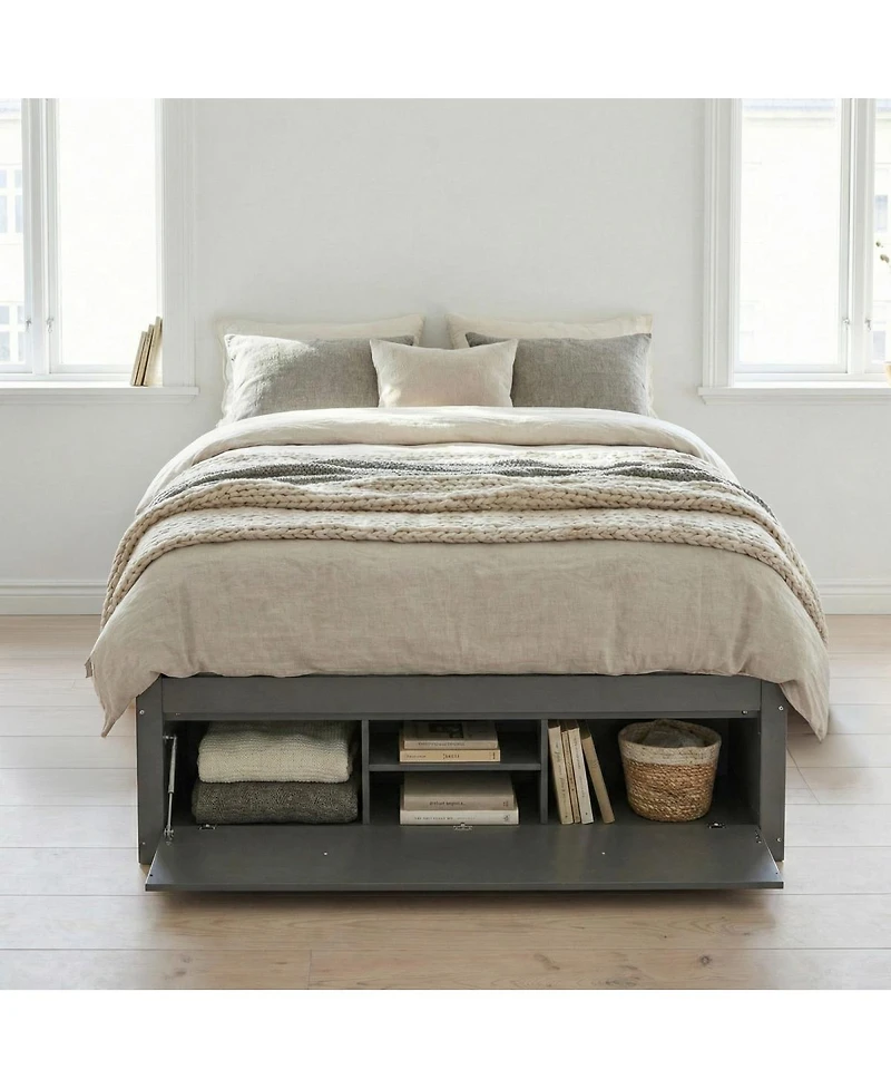 Streamdale Furniture Storage Platform Bed with 4 Drawers and Lift Footboard