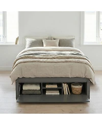 Streamdale Furniture Storage Platform Bed with 4 Drawers and Lift Footboard
