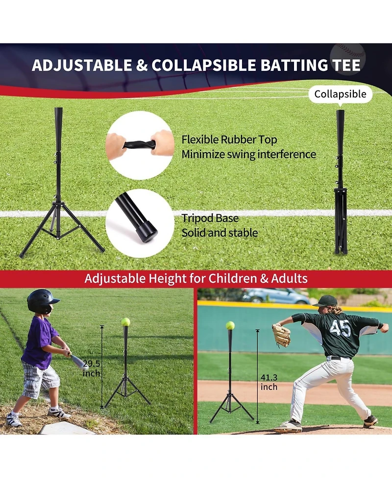 Aoligeijs Baseball Equipment Bag with Multi-Pocket Gear Storage