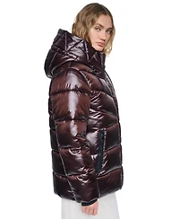 Dkny Women's Shine Hooded Puffer Coat