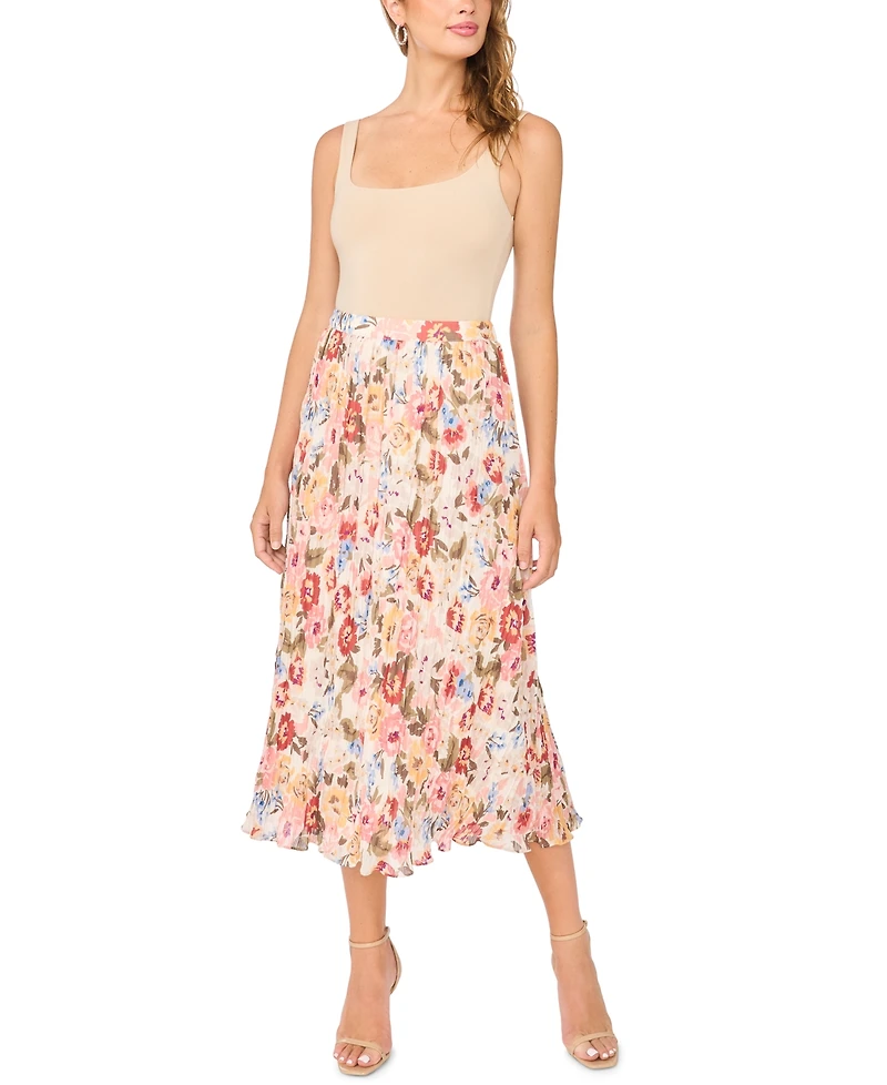 Vince Camuto Women's Pull-On A-Line Midi Skirt