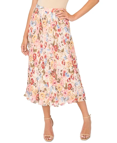 Vince Camuto Women's Pull-On A-Line Midi Skirt