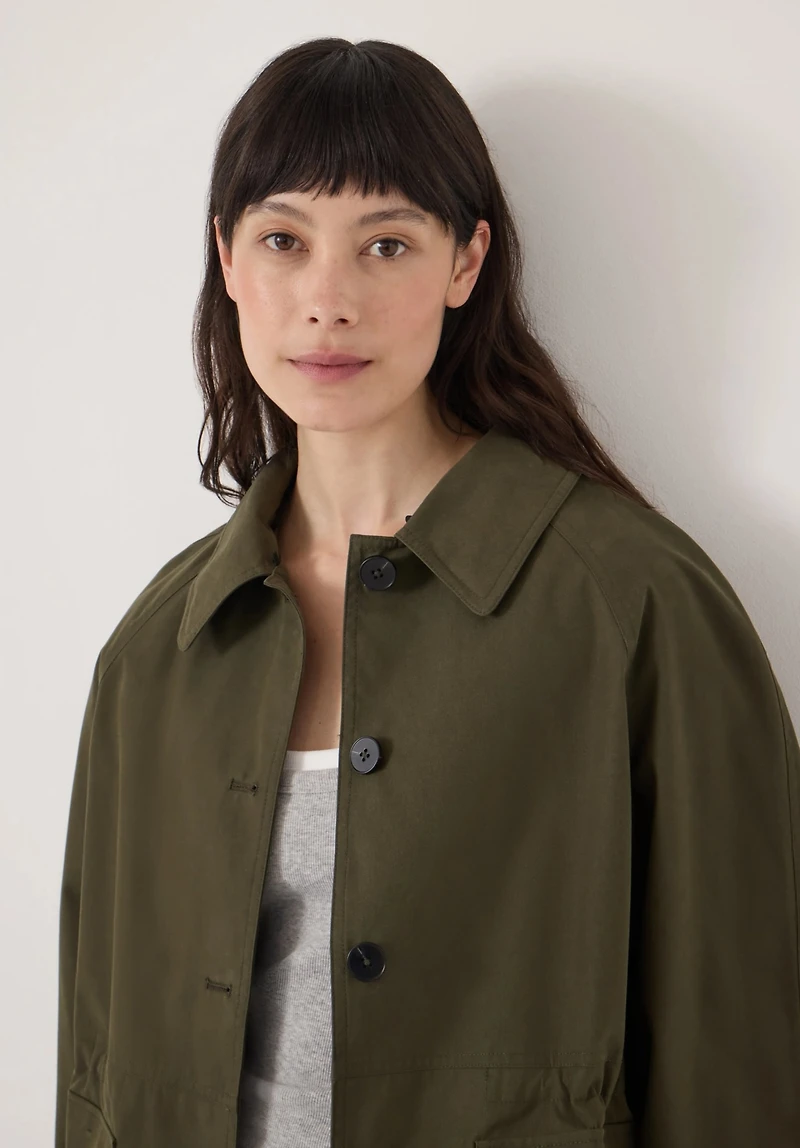 Hush Women's Leopard Collar Barn Jacket