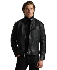 Polo Ralph Lauren Men's Cafe Racer Leather Jacket