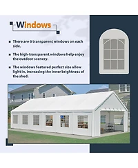 Streamdale Furniture 20x40 Feet Heavy Duty Party Tent with Removable Sidewalls and 3 Carry Bags