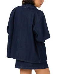 O'Neill Women's Originals Button-Front Cotton Denim Jacket