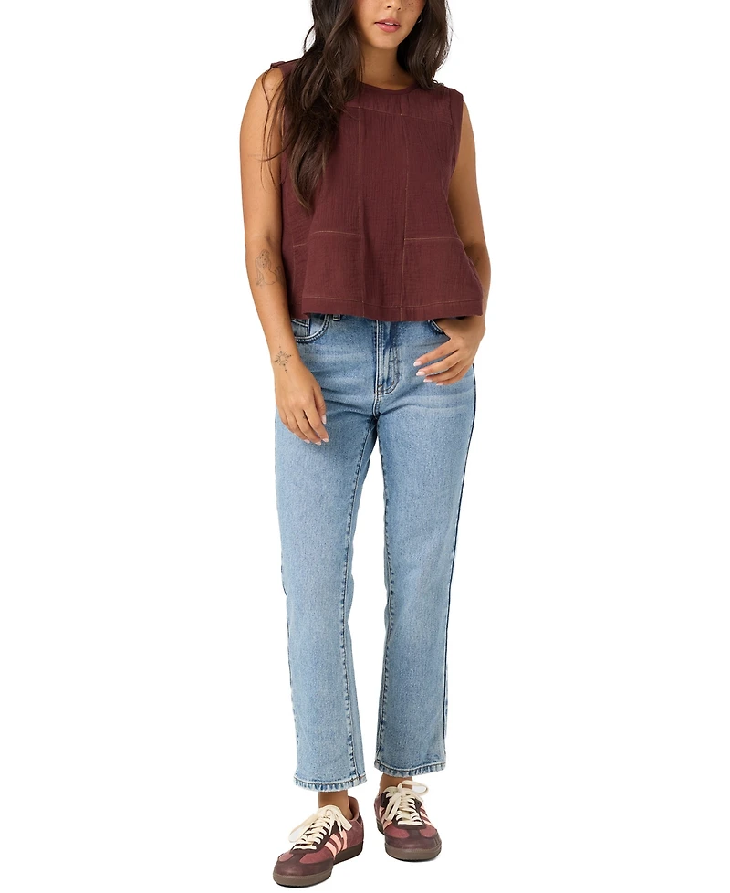 O'Neill Women's Tasia Double Gauze Cotton Tank Top