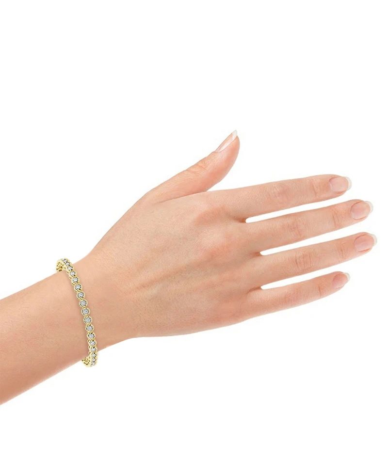 Forever Grown Diamonds Lab-Grown Diamond Bracelet (2 ct. t.w.) 14k Yellow Gold-Plating Over Sterling Silver (Also Available Silver)