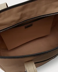 Polo Ralph Lauren Leather-Trim Canvas Medium Shopper Tote