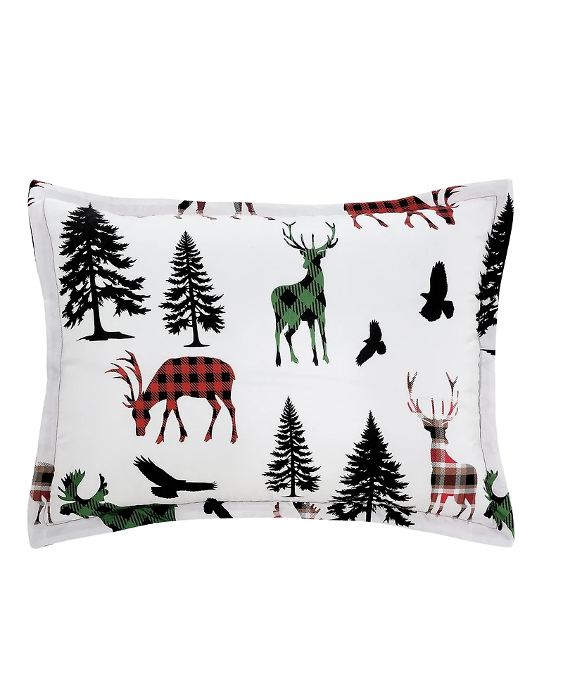 Macy's Winter Scene Deer Soft Hand Feel 3-Piece Comforter Set