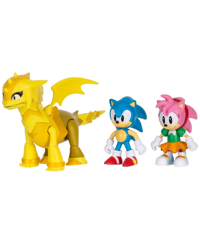 Sonic the Hedgehog 2.5" 3-Piece Diorama Set, Ages 3+