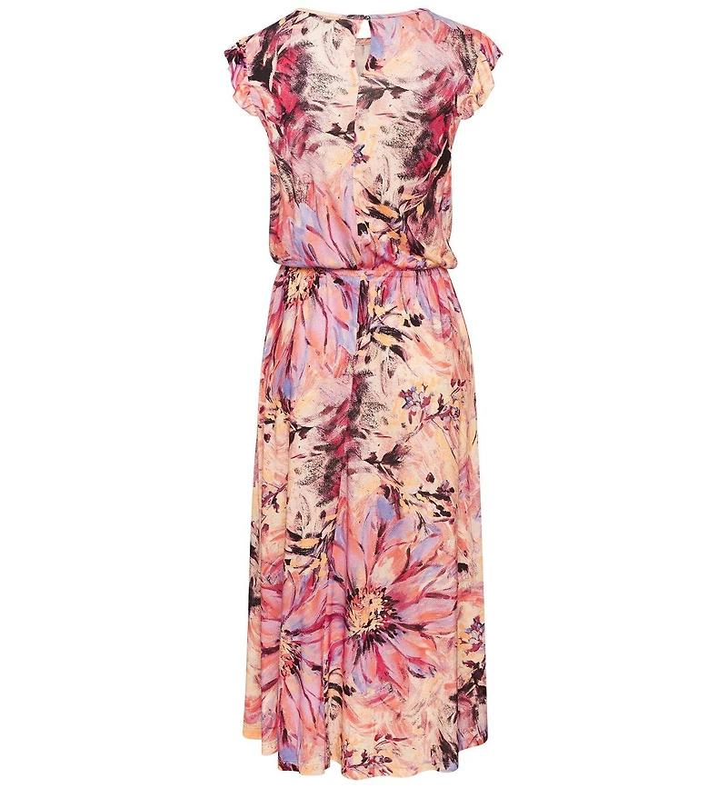 Lascana Women's A-Line Flutter Sleeve Romantic Dress