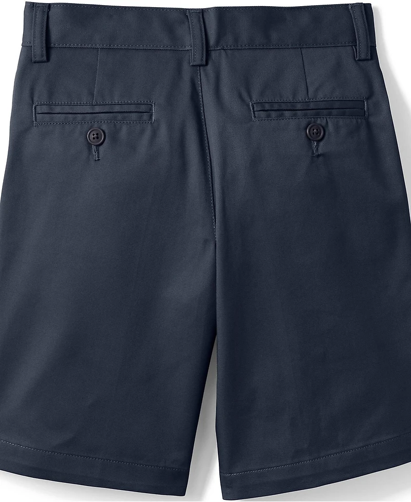 Lands' End Big Boys Slim Plain Front Blend Chino Shorts