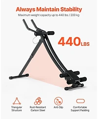 Vevor Ab Workout Machine Equipment Home Gym Core Abdominal Trainers Adjustable