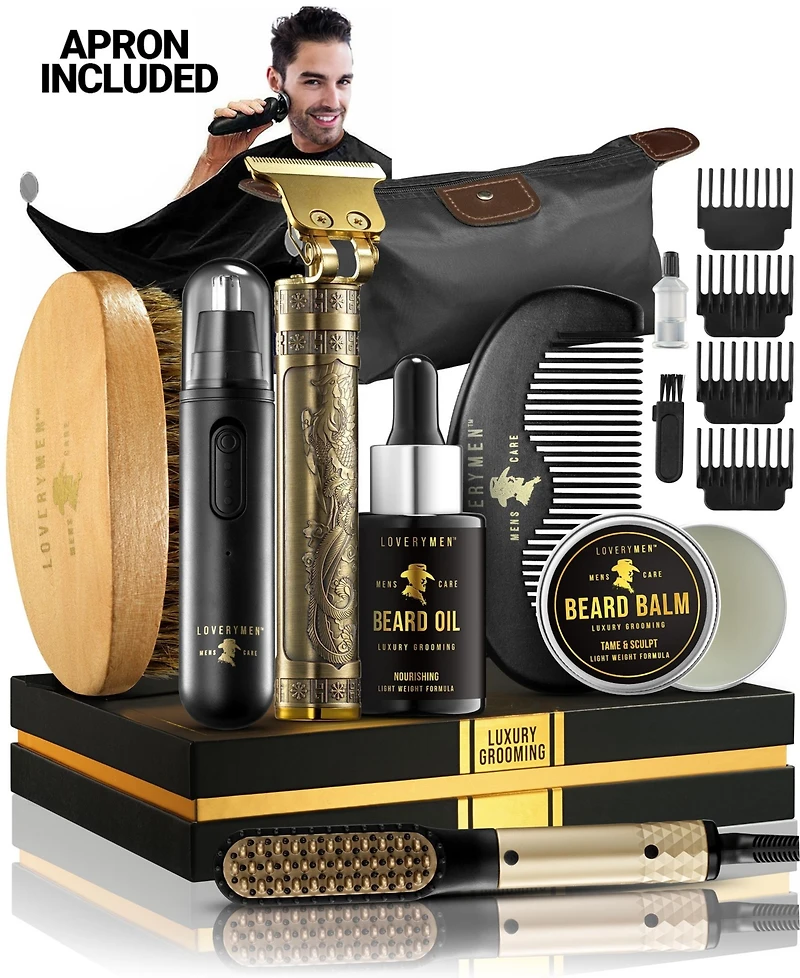 Lovery 16-Piece Luxury Beard Grooming Gift Set