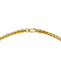 Macy's Diamond-Cut Box Chain 8" Bracelet in 10k Yellow Gold
