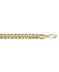 Italian Gold Semi-Solid Cuban Chain 22" Necklace in 10k Yellow Gold