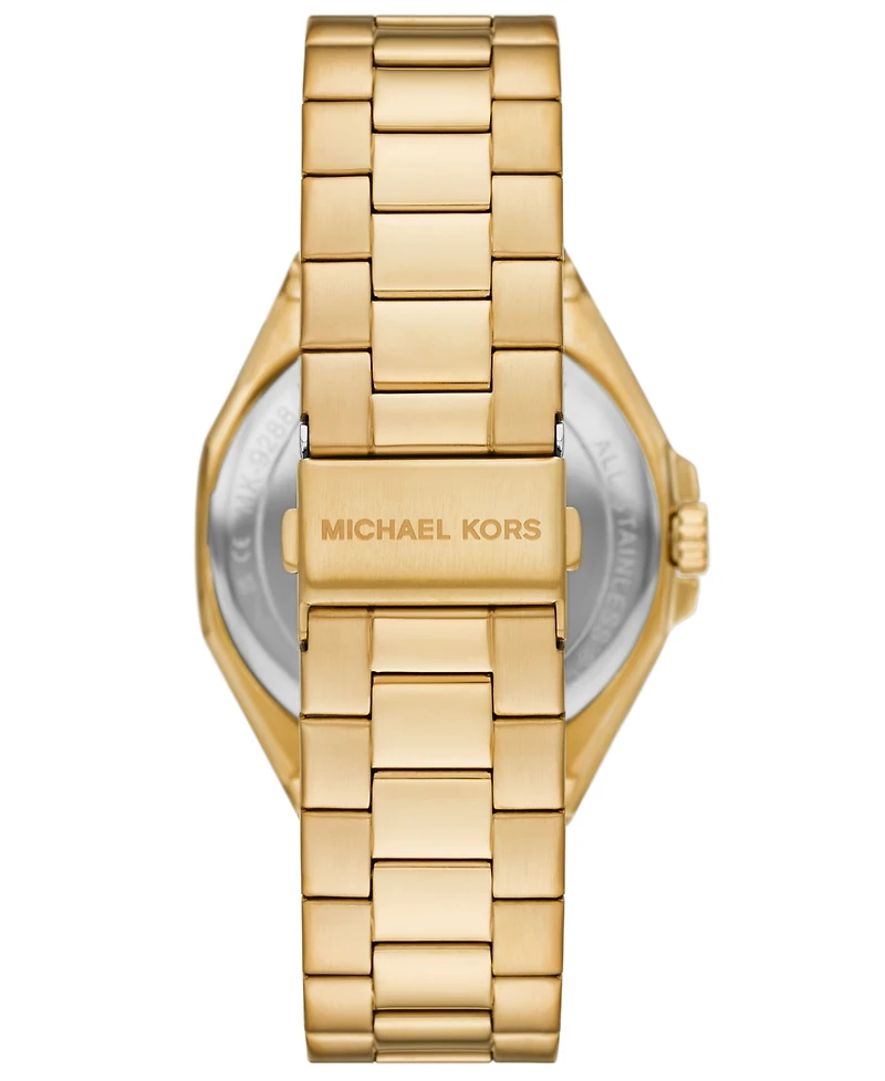 Michael Kors Men's Callum Three-Hand Date Gold-Tone Stainless Steel Watch 44mm