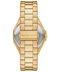Michael Kors Men's Callum Three-Hand Date Gold-Tone Stainless Steel Watch 44mm