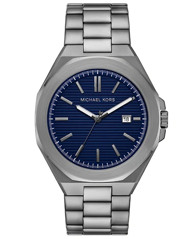 Michael Kors Men's Callum Three-Hand Date Gunmetal Stainless Steel Watch 44mm