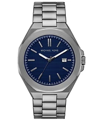 Michael Kors Men's Callum Three-Hand Date Gunmetal Stainless Steel Watch 44mm