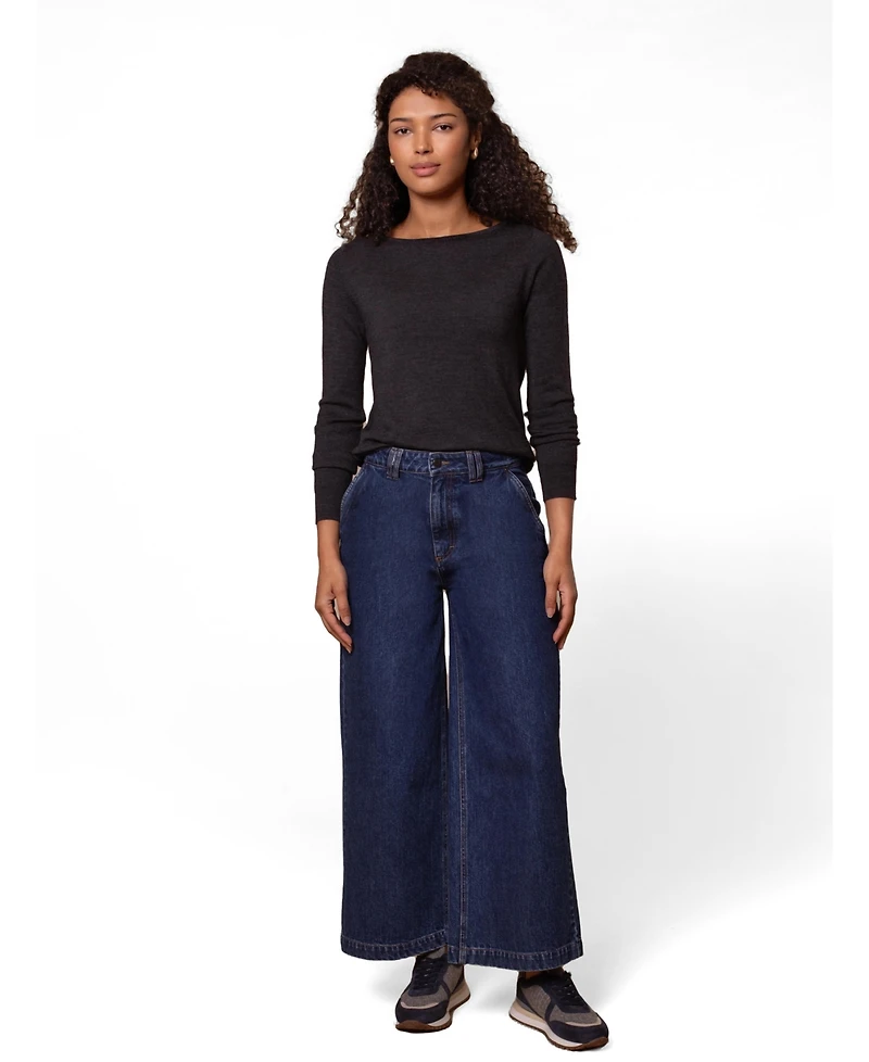 Celtic & Co. Women's Crop Wide Leg Trousers