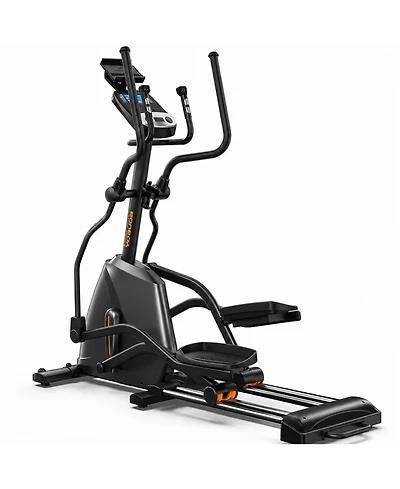 Fed Fitness Yosuda EM2 Elliptical Machine with 20" stride, electromagnetic resistance, ultra-quiet operation, and Bluetooth app control.