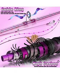 Aofar 6.9feet/3000 Spinning Rod Reelbos Two Pieces Pole Freshwater Fishing