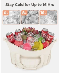 Piscifun 35 Can Insulated Puffer Soft Cooler Bag Leakproof Portable Lunch for Travel Camping Beach