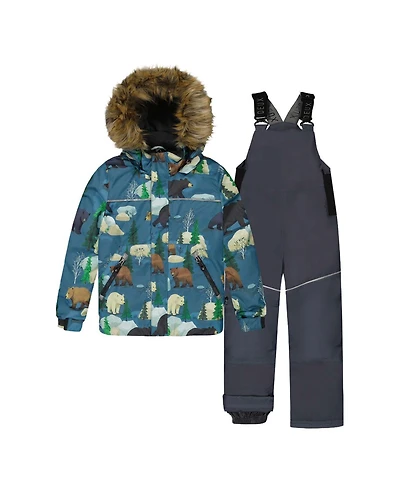 Deux par Little and Big Boy's (6-8) Two Piece Discover Snowsuit