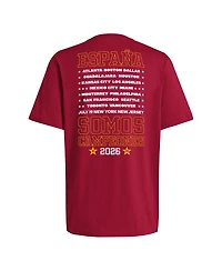 Adidas Men's Red Spain National Team 2026 Fifa World Cup Champions We Are T-Shirt