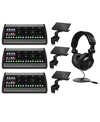Behringer P16-hq Powerplay 16-Channel Personal Monitoring Mixer With Behringer Mounting Bracket For P16-m And Turnstile Cb Studio Monitor Headphon