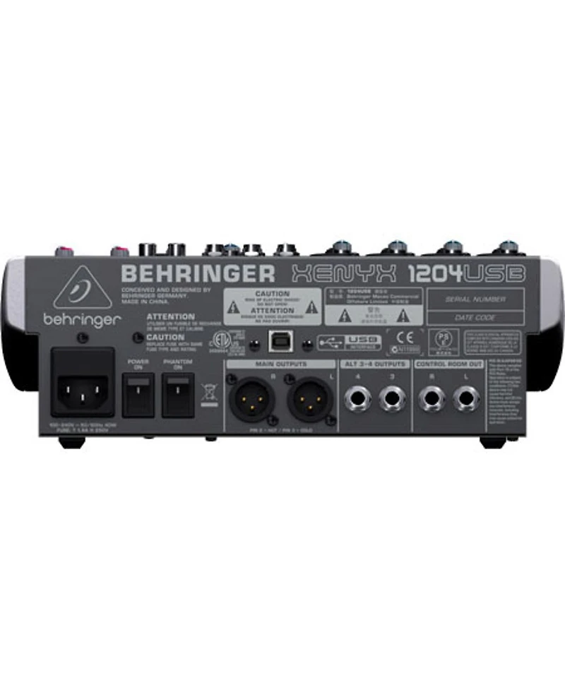 Behringer Xenyx 1204USB Premium 12-Input 2/2-Bus Mixer