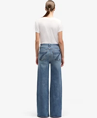 7 For All Mankind Women's Ultra High-Rise Wide-Leg Jeans