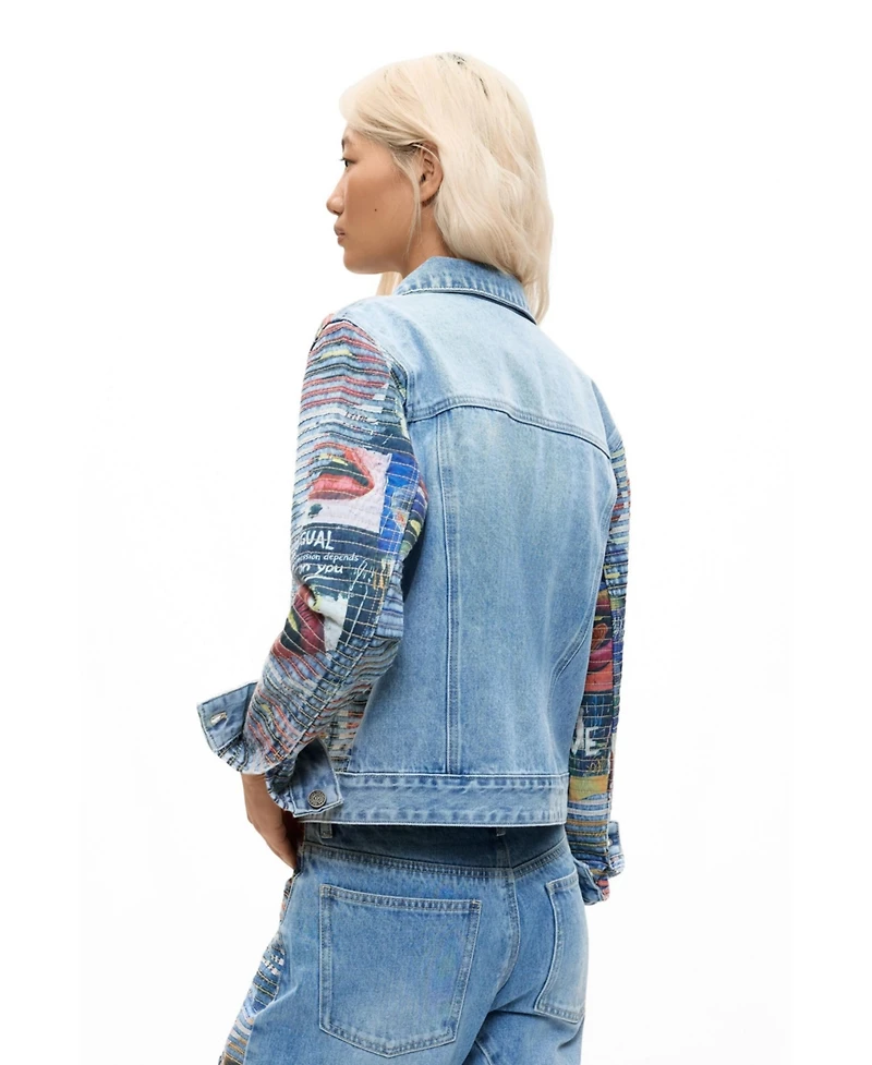 Desigual Women's Printed denim jacket