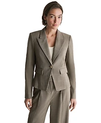 Bcbg Women's Peak-Lapel One-Button Blazer Jacket