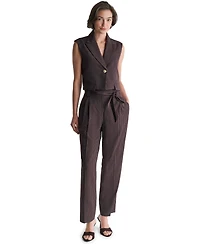 Bcbg Women's High-Rise Wide-Leg Full-Length Pants