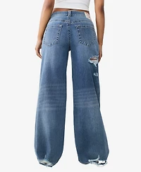 True Religion Women's Jessie Super Baggy Jeans