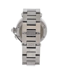 Pre-Owned Cartier Pasha C Gmt Automatic Watch in Stainless Steel 35mm