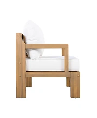 Streamdale Furniture Outdoor 4piece Acacia Wood Patio Chat Set
