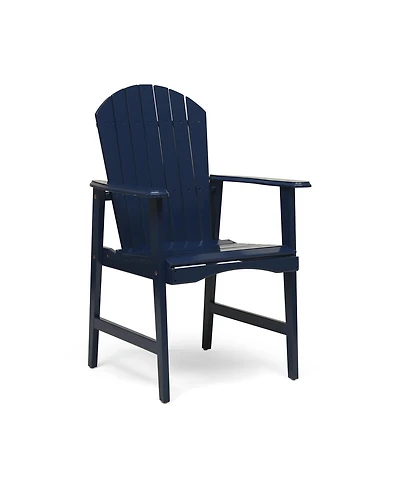 Streamdale Furniture Outdoor Weather Resistant Acacia Wood Adirondack Dining Chairs